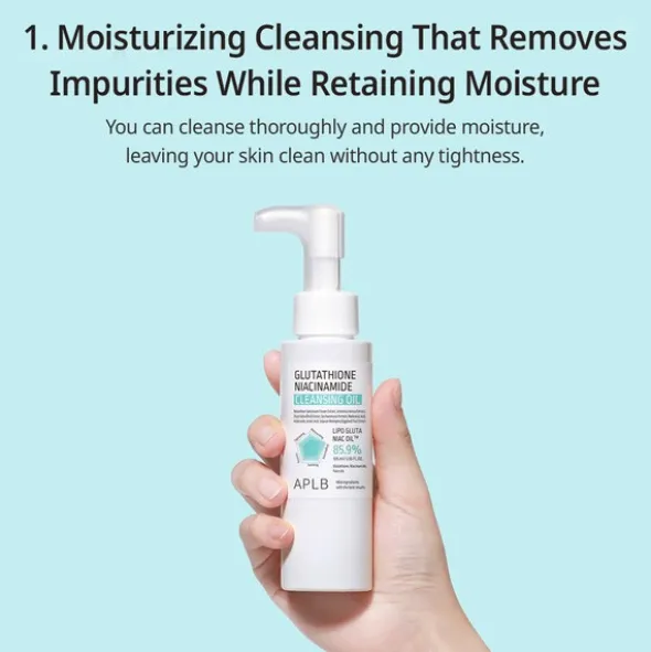 APLB Glutathione Niacinamide Cleansing Oil, olejek do mycia twarzy, 105 ml