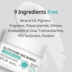 APLB Glutathione Niacinamide Cleansing Balm, balsam do demakijażu z glutationem i niacynamidem, 80 ml
