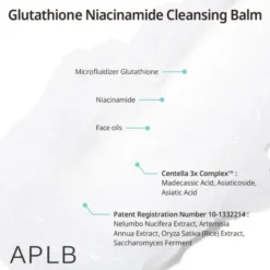 APLB Glutathione Niacinamide Cleansing Balm, balsam do demakijażu z glutationem i niacynamidem, 80 ml
