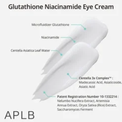 APLB Glutathione Niacinamide Eye Cream, krem pod oczy z glutationem i niacynamidem, 20 ml