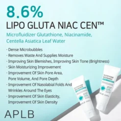 APLB Glutathione Niacinamide Facial Cleanser, oczyszczający żel do mycia twarzy z glutationem i niacynamidem, 80 ml