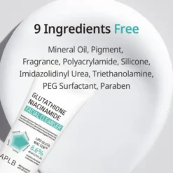 APLB Glutathione Niacinamide Facial Cleanser, oczyszczający żel do mycia twarzy z glutationem i niacynamidem, 80 ml