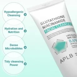 APLB Glutathione Niacinamide Facial Cleanser, oczyszczający żel do mycia twarzy z glutationem i niacynamidem, 80 ml