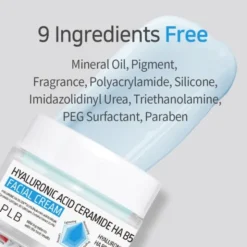 APLB Hyaluronic Acid Ceramide HA B5, krem nawilżający do twarzy z kwasem hialuronowym, ceramidami i witaminą B5, 55 ml
