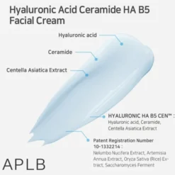 APLB Hyaluronic Acid Ceramide HA B5, krem nawilżający do twarzy z kwasem hialuronowym, ceramidami i witaminą B5, 55 ml