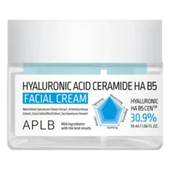 APLB Hyaluronic Acid Ceramide HA B5, krem nawilżający do twarzy z kwasem hialuronowym, ceramidami i witaminą B5, 55 ml