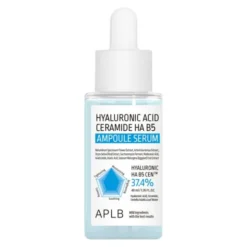 APLB Hyaluronic Acid Ceramide HA B5 Ampoule, serum nawilżające do twarzy z kwasem hialuronowym, ceramidami i witaminą B5, 40 ml