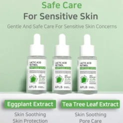 APLB Lactic Acid Retinol Ampoule, serum wygładzające z kwasem mlekowym i retinolem, 40 ml