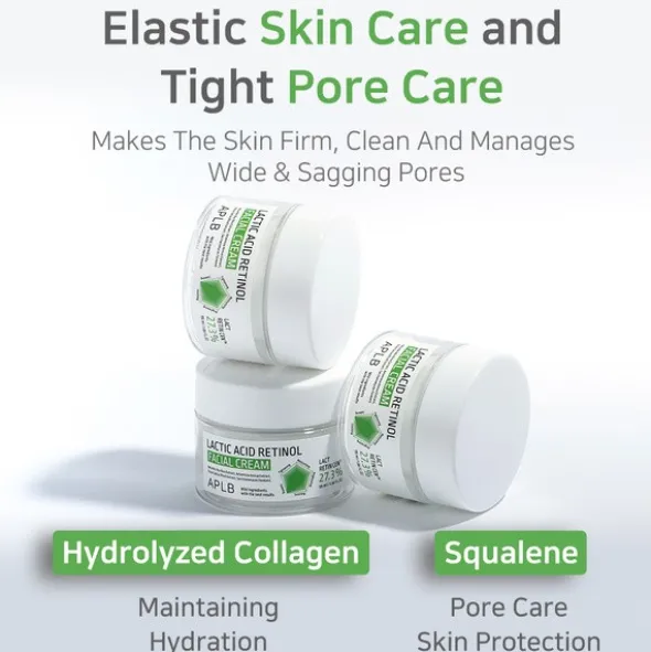 APLB Lactic Acid Retinol Facial Cream, krem odnawiający do twarzy z kwasem mlekowym i retinolem, 55 ml