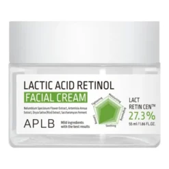 APLB Lactic Acid Retinol Facial Cream, krem odnawiający do twarzy z kwasem mlekowym i retinolem, 55 ml