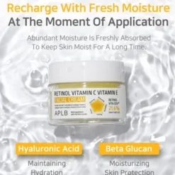 APLB Retinol Vitamin C Vitamin E Facial Cream, krem przeciwzmarszczkowy do twarzy z retinolem oraz witaminami C i E, 55 ml