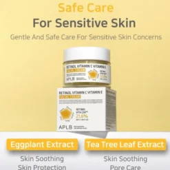 APLB Retinol Vitamin C Vitamin E Facial Cream, krem przeciwzmarszczkowy do twarzy z retinolem oraz witaminami C i E, 55 ml
