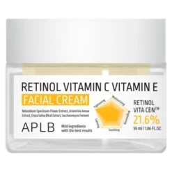 APLB Retinol Vitamin C Vitamin E Facial Cream, krem przeciwzmarszczkowy do twarzy z retinolem oraz witaminami C i E, 55 ml