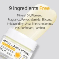 APLB Retinol Vitamin C Vitamin E Facial Cream, krem przeciwzmarszczkowy do twarzy z retinolem oraz witaminami C i E, 55 ml