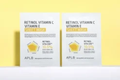 APLB Retinol Vitamin C Vitamin E Sheet Mask, maska w płachcie na twarz z retinolem oraz witaminami C i E, 25 ml