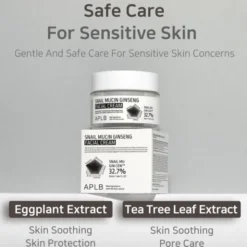 APLB Snail Mucin Ginseng Facial Cream, krem regenerujący do twarzy ze śluzem ślimaka i żeń-szeniem, 55 ml
