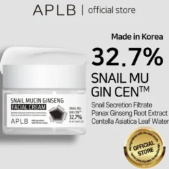 APLB Snail Mucin Ginseng Facial Cream, krem regenerujący do twarzy ze śluzem ślimaka i żeń-szeniem, 55 ml