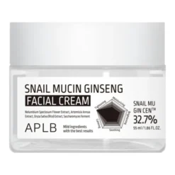 APLB Snail Mucin Ginseng Facial Cream, krem regenerujący do twarzy ze śluzem ślimaka i żeń-szeniem, 55 ml
