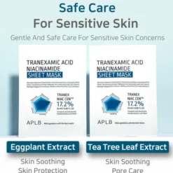 APLB Tranexamic Acid Niacinamide Sheet Mask, rozjaśniająca maska w płachcie z kwasem traneksamowym i niacynamidem, 25 ml