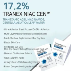 APLB Tranexamic Acid Niacinamide Sheet Mask, rozjaśniająca maska w płachcie z kwasem traneksamowym i niacynamidem, 25 ml