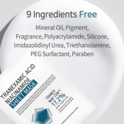 APLB Tranexamic Acid Niacinamide Sheet Mask, rozjaśniająca maska w płachcie z kwasem traneksamowym i niacynamidem, 25 ml