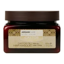 Arganicare Castor, maska do włosów z olejem arganowym i rycynowym, 350 ml
