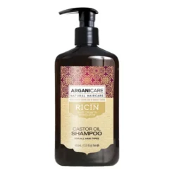 Arganicare Castor Oil, Szampon stymulujący porost włosów, 400 ml