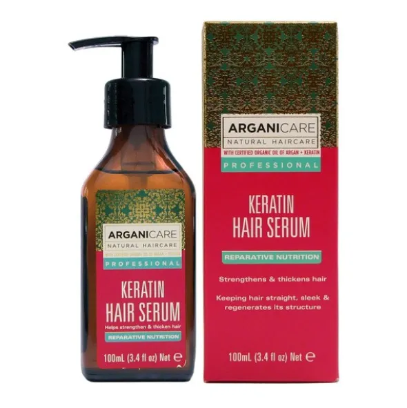 Arganicare Keratin, serum wzmacniające do włosów, 100 ml