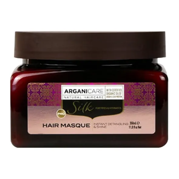 Arganicare Silk, maska do włosów z jedwabiem, 350 ml