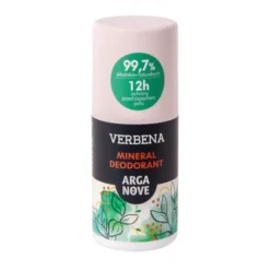 Arganove, mineralny dezodorant ałunowy, werbena, roll-on, 50 ml