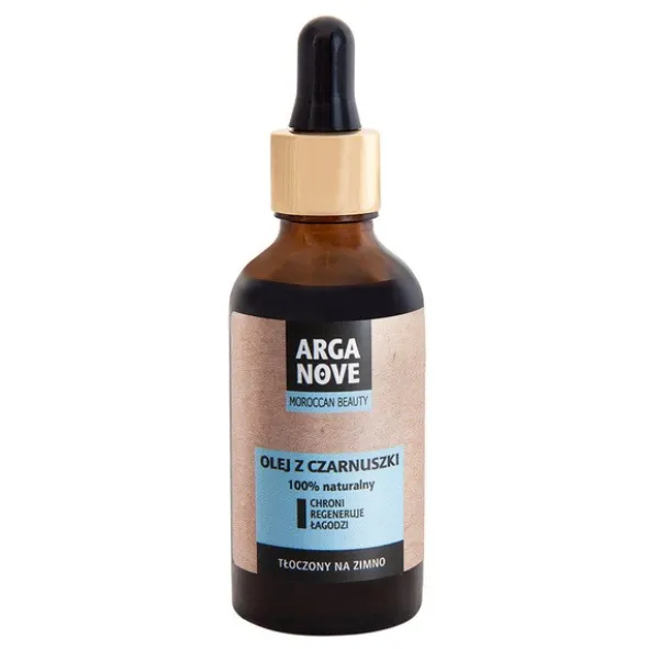 Arganove, nierafinowany olej z nasion czarnuszki, 50 ml