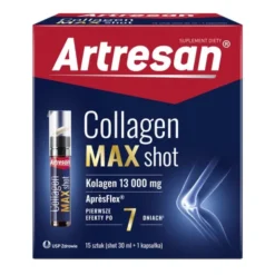 Artresan Collagen Max Shot, shot 30 ml, smak śliwkowy + 1 kapsułka, zestaw, 15 szt.