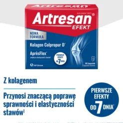 Artresan EFEKT, kolagen, AprèsFlex®, na stawy, kapsułki, 60 szt.