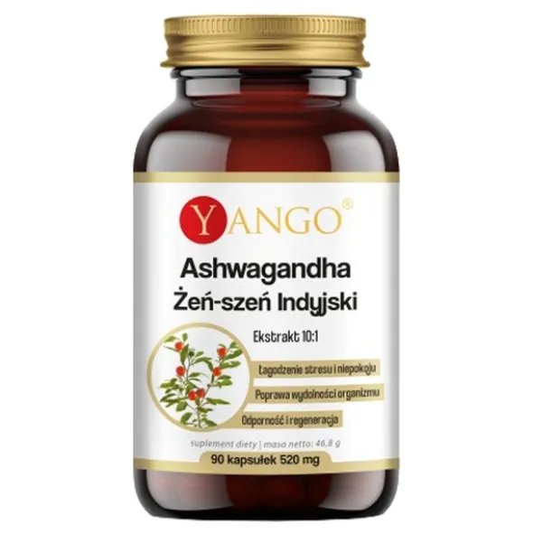 Ashwagandha, kapsułki, 90 szt. (Yango)
