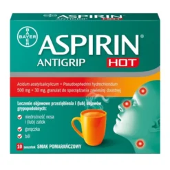 Aspirin Antigrip Hot, 500 mg + 30 mg, granulat do sporządzania zawiesiny doustnej, 10 szt.