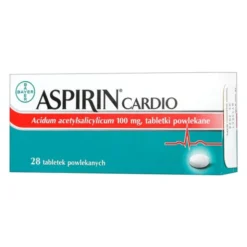 Aspirin Cardio, 100 mg, tabletki powlekane, 28 szt.