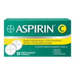 Aspirin C, 400 mg + 240 mg, tabletki musujące, 10 szt.