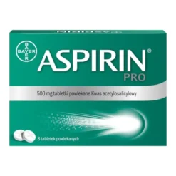 Aspirin Pro, 500 mg, tabletki powlekane, 8 szt.