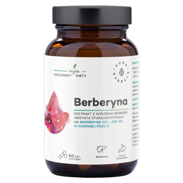 Aura Herbals Berberyna 490 mg, kapsułki, 60 szt.