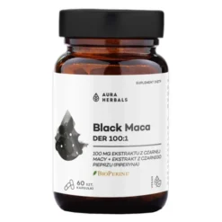 Aura Herbals Black Maca DER 100:1, kapsułki, 60 szt.