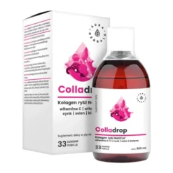 Aura Herbals Colladrop - kolagen rybi + witamina C, płyn, 500 ml