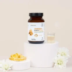 Aura Herbals Omega + Witamina D3 800 IU dla dzieci, kapsułki miękkie, 60 szt.