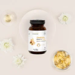 Aura Herbals Omega + Witamina D3 800 IU dla dzieci, kapsułki miękkie, 60 szt.