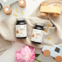 Aura Herbals Omega + Witamina D3 800 IU dla dzieci, kapsułki miękkie, 60 szt.