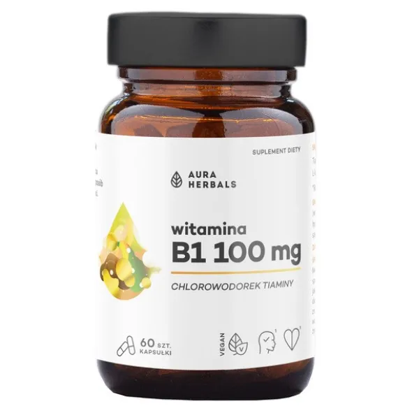 Aura Herbals Witamina B1 100 mg, kapsułki, 60 szt.