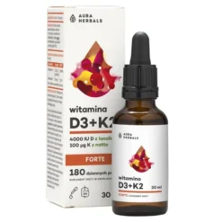 Aura Herbals Witamina D3+K2 Forte, krople, 30 ml
