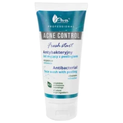 AVA Acne Control, antybakteryjny żel myjący z peelingiem, 200 ml