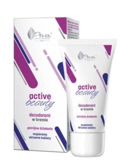 AVA Active Beauty, dezodorant w kremie o potrójnym działaniu, 50 ml