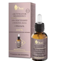 AVA Aktywator Młodości Plus, Niacynamid i Śnieżna Alga, serum przeciwzmarszczkowe, 30 ml