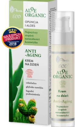 AVA Aloe Organic, krem na dzień anti-aging, 50 ml